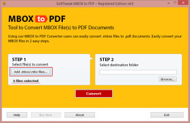SoftTweak MBOX to PDF screenshot 1