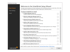 SolarWinds Network Performance Monitor - welcome-screen-setup