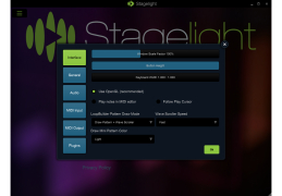 StageLight Music Maker - settings