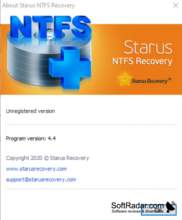 Starus NTFS / FAT Recovery 4.8 instal
