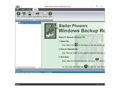 Stellar Phoenix Windows Backup Recovery - help-menu