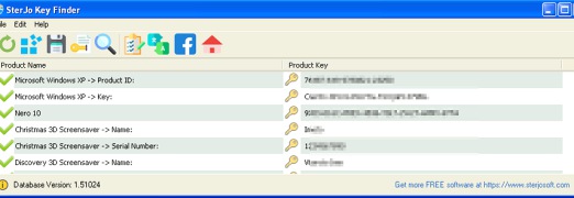 SterJo Key Finder - Screenshot 2
