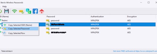 SterJo Wireless Passwords - Screenshot 4