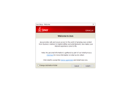 Sun Java JRE - welcome-screen