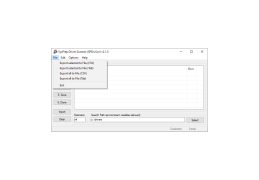 SysPrep Driver Scanner - file-menu