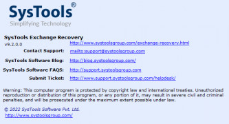 SysTools Exchange Recovery screenshot 2