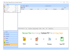 SysTools Outlook Recovery - file-menu