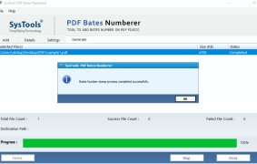 SysTools PDF Bates Numberer - Screenshot 1