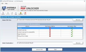 SysTools PDF Unlocker screenshot 1