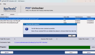SysTools PDF Unlocker - Screenshot 4