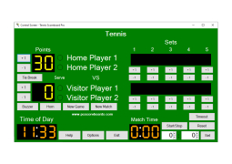 Tennis Scoreboard Pro - example