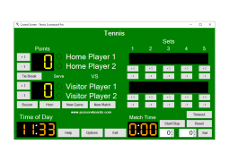 Tennis Scoreboard Pro - main-screen