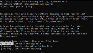 TestDisk & PhotoRec screenshot 1