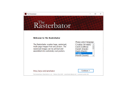 The Rasterbator - main-screen