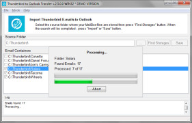 Thunderbird to Outlook Transfer screenshot 1
