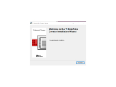 TI NoteFolio Creator - welcome-screen-setup