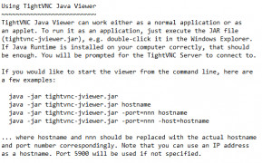 TightVNC Java Viewer screenshot 1