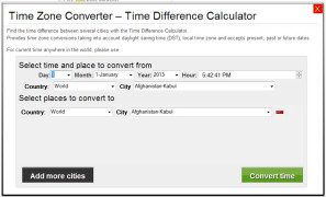 Time Zone Converter - Time Difference Calculator screenshot 1
