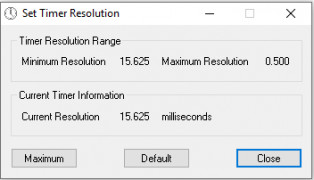 Timer Resolution screenshot 1