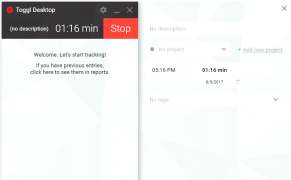 Toggl Track Desktop - Screenshot 1