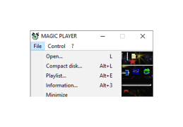 TS Magic Player - file-menu