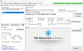 TSR Watermark Image Software screenshot 1