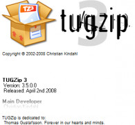 TUGZip screenshot 2