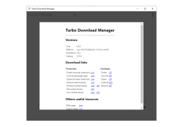Turbo Download Manager - about-application