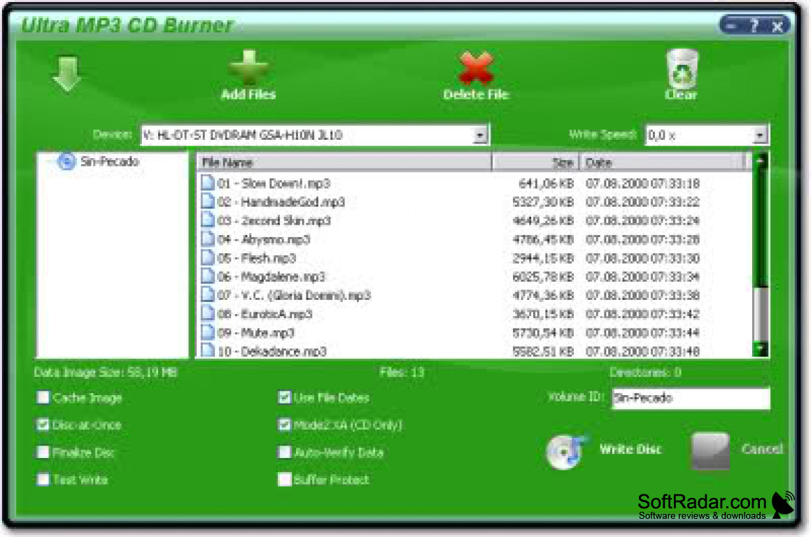 mp3 disk burner