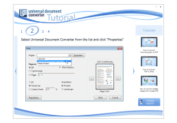 Universal Document Converter - select