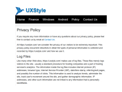 UxStyle - policy