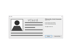 vCard Generator - about-application