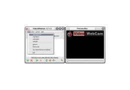 Video2Webcam - file-menu