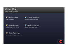 VideoPad Video Editor - welcome-screen