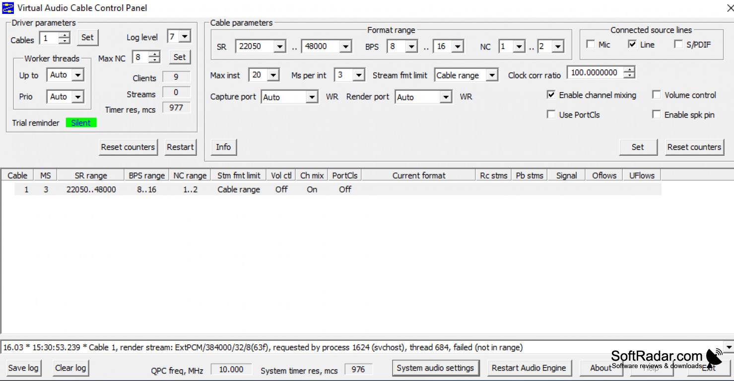 set up virtual audio cable