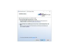 Visual C++ 2010 Express Edition - install-options