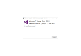 Visual C++ Redistributable Packages for Visual Studio 2013 - done-installation