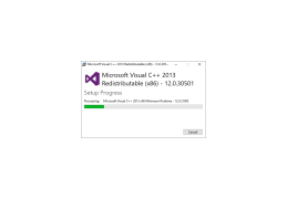 Visual C++ Redistributable Packages for Visual Studio 2013 - installation-process