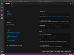 Visual Studio Code - welcome-screen