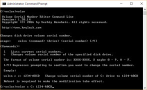 Volume Serial Number Editor Command Line screenshot 1