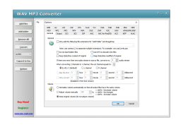 WAV MP3 Converter - options