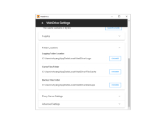 WebDrive - folder-locations