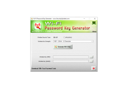 Wi-Fi Password Key Generator Portable - main-screen