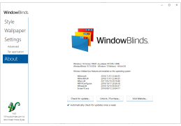 WindowBlinds - about-application