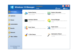 Windows 10 Manager - main-screen