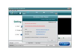 Windows DVD Maker - about-application