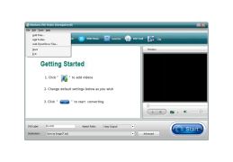 Windows DVD Maker - file-menu