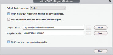 WinX DVD Ripper Platinum screenshot 3