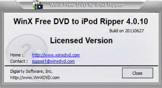 WinX DVD to iPod Ripper screenshot 2