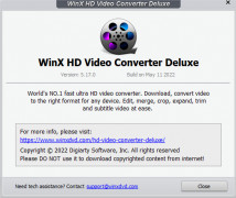 WinX Video Converter Deluxe screenshot 2